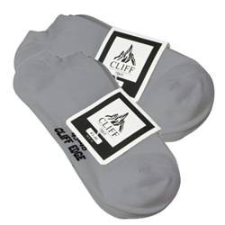Cliff Edge ® Sneaker-Socken Herren und Damen mit Komfortbund ohne Einschneiden (43/46, 12x Grau) von Cliff Edge
