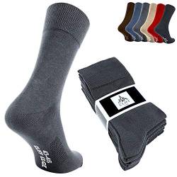 Cliff Edge Premium Business-Socken aus gekämmter Baumwolle zum Arbeiten für Herren und Damen (35-38, 10x Grau) von Cliff Edge