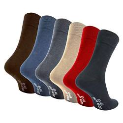 Cliff Edge atmungsaktive PREMIUM Business-Socken Herrensocken in schwarz und blau kein Schwitzen dank bester Qualität (39-42, 5-Schwarz 1-Braun 1-Blau 1-Grau 1-Beige 1-Rot) von Cliff Edge
