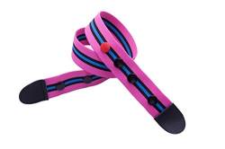 Clipho Woman Gürtel elastisch Damengürtel ohne Schnalle (42-46, pink/blau Streifen) von Clip.Ho