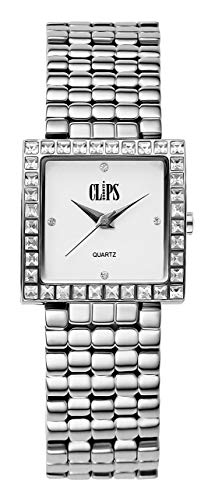 Clips Damen Analog Uhr mit Metall Armband von Clips