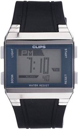 Clips Herren digitaluhr mit Kautschuk Armband von Clips