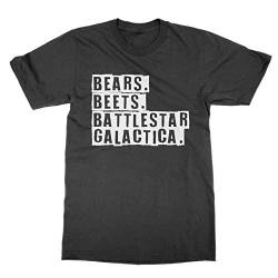 Bears Beets Battlestar Galactica T-Shirt (Black, M) von Clique Clothing