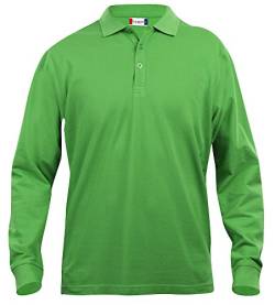 Clique, Herren Poloshirt, langärmelig S bis 5 XL, Grau Gr. L, Verde Acido von Clique Clothing