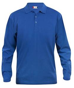 Clique, Herren Poloshirt, langärmelig S bis 5 XL, Grau Gr. L, königsblau von Clique Clothing