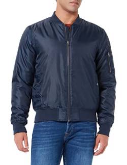 CLIQUE Herren Bomber Jacket Jacke, Blau (Dunkles Marineblau), XXL von Clique