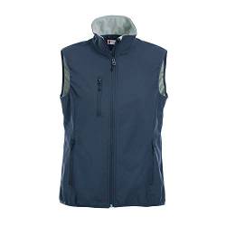 CliQue Damen Outdoor Weste Clique Ladies Softshell Vest Gilet, Blau (dunkles Marineblau), 42 EU (Herstellergröße: 14) von Clique
