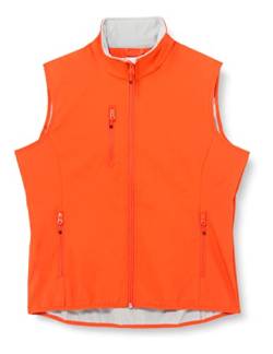CliQue Damen Outdoor Weste Clique Ladies Softshell Vest Gilet, Orange (Blood Orange), 34 EU (Herstellergröße: 6) von Clique