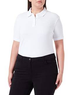 CliQue Damen Premium Polo Shirt Polohemd, weiß, XXL von Clique