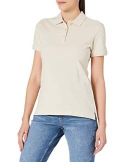 CliQue Damen Regular Fit Poloshirt,Beige (Light Khaki), 34 EU (Herstellergröße:X-Small) von Clique