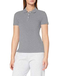 CliQue Damen Regular Fit Poloshirt,Grau (Grau), meliert, 44 EU (Herstellergröße:XX-Large) von Clique