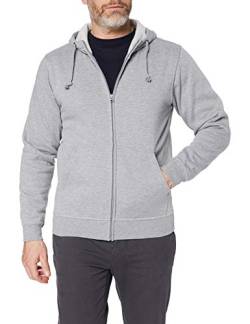 CliQue Herren Basic Full Zip Hoody Hoodie, Blickdicht, Grau (Grau Melange), XXL von Clique