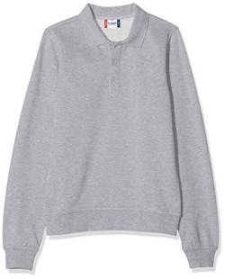 CliQue Herren Basic Polo Sweater Sweatshirt, Grau (Grey Melange), S von Clique