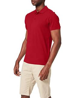 CliQue Herren Classic Lincoln Polo Polohemd, rot, XL von Clique