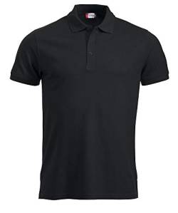 CliQue Herren Manhattan Poloshirt, Schwarz, XXL von Clique