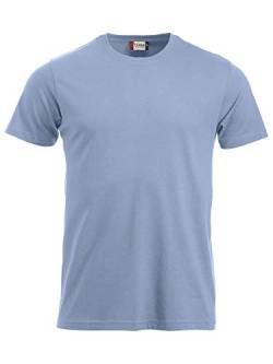 CliQue Herren New Classic T-Shirt, Blau (Hellblau), L von Clique