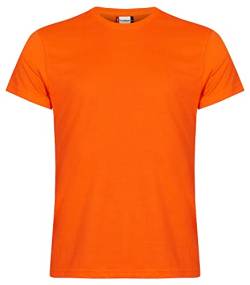 CliQue Herren New Classic T-Shirt, Blickdicht, Orange (Visibility Orange), L von Clique