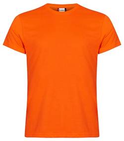CliQue Herren New Classic T-Shirt, Orange (Sichtbarkeit Orange), XL von Clique