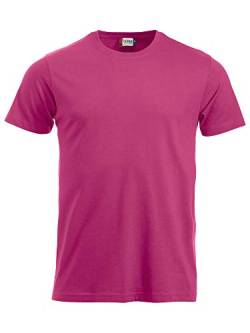 CliQue Herren New Classic T-Shirt, Rosa (Bright Cerise), XXL von Clique