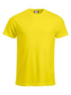 CliQue Herren New Classic T-Shirt, gelb, XL von Clique
