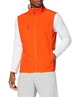 CliQue Herren Softshell Vest Gilet Outdoor Weste, Orange (Blutorange), M von Clique