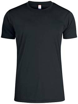 Clique Herren Basic Active Tee T-Shirt, Schwarz, Large von Clique