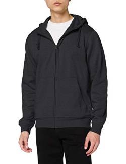 Clique - Herren Kapuzen-Sweatjacke 'Basic Hoodie' / anthrazit meliert (955), L von Clique