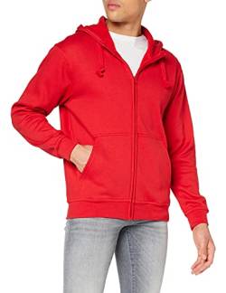 Clique - Herren Kapuzen-Sweatjacke 'Basic Hoodie' / rot (35), M von Clique