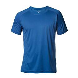 Herren T-Shirt, Laufshirt, hohe Sichtbarkeit, neonfarben, CQ029338, Royalblau (55), Large von Clique