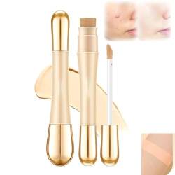 2 in 1 Foundation Anti-wrinkle Concealer, High Coverage Matte Liquid Concealer, Non-Creasing & Lightweight Face Contour Concealer, Long Lasting Waterproof Concealer Makeup for Face Coverage (#03) von Clisole