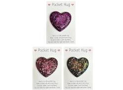 Clisole Pocket Hug Heart with Card, Mini Cute Pocket Hug Decoration Special Encourage, Pocket Hug Token Gift for Women Men, Carry Heartwarming Message to Hug Whoever Needs (random color-3pcs) von Clisole