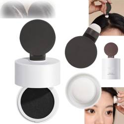 Hairline Clay Powder Cream, Magical Hair Shadow Forever Key, Waterproof Double-Ended Hairline Powder Touch-Up Hair Root Cover Up, Hairline Mud Something From Nothing (Black) von Clisole