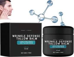 Wrinkle Defense Tallow Balm, Mens Tallow Face Cream, Face Wash & Night Serum, 100% Natural Beef Tallow Balm, Diminish Fine Lines and Wrinkles, Tallow Face Moisturizer for All Skin Types (balm) von Clisole