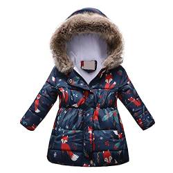 Baby Girls Parka Jacket Kids Winter Thick Warm Hooded Windproof Coat Outwear Jacket Clothes Trendy Outwear A-21 von Clode