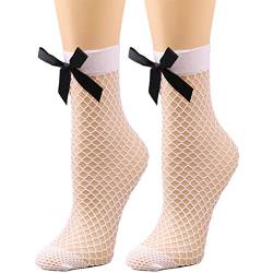 Clode Halloween Socks for Women, Womens Fashionable Fishnet Elastic Ankle High Dress Hollow Out Mesh Net Socks Tights Plain 1 Pair Gifts for Birthday A-198 von Clode