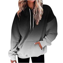Hoodies for Women Plus Size Hooded Sweatshirt Long Sleeve Sweatshirt Loose with Pockets Loose Fit Blouse Tops A-81 von Clode