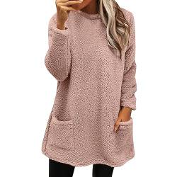 Ladies Fleece Jumpers Tops Winter Warm Sweater Winter Coat Fleece Thickening Coat Jacket Casual Plus Size Loose Coat A-47 von Clode