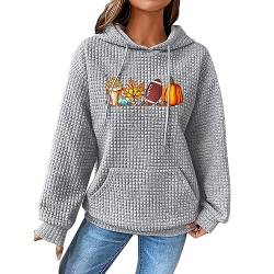 Women Halloween Hoodie Long Sleeved Hoodie Sweatshirt Lightweight Printed Pullover Fall Blouse Tops for Festival A-09 von Clode