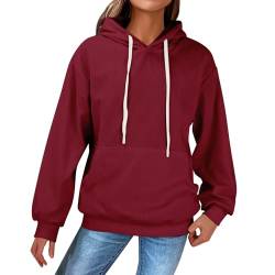 Women's Hoodies Sweatshirt Corduroy Long Sleeve Hoodie Sweatshirts Lightweight Pullover Tops Going Out Blouse Tops A-56 (1A-Red, XXXL) von Clode