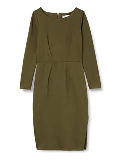 Closet London Damen Long Sleeve Knee Lenght Bodycon Dress Partykleid, Grün (Khaki), 42 (Herstellergröße: 16) von Closet London