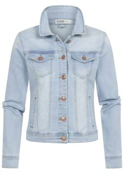 Cloud 5ive Damen Jeans Jacke m. Knopfleiste u. Brusttaschen hell blau denim von Cloud 5ive