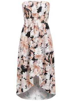 Cloud 5ive Damen Kleid Bandeau Dress in Wrap Look und AOP Blumen Print von Cloud 5ive