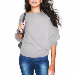 Strickpullover Damen Langarmshirt Herbst Winter Pullover Casual Lose Oberteile Shirts Tops von Cloudsemi