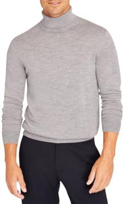 Club Monaco Herren Merino Rollkragen Pullover, Heather Grey/Gris, Mittel von Club Monaco