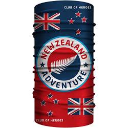 Club of Heroes / Neuseeland Bandana, nahtloses Multifunktionstuch 25 x 50 cm aus weicher Mikrofaser/Halstuch Schlauchschal Schlauchtuch Loop Schal Tuch/New Zealand Flagge Fahne Farn Wappen von Club of Heroes