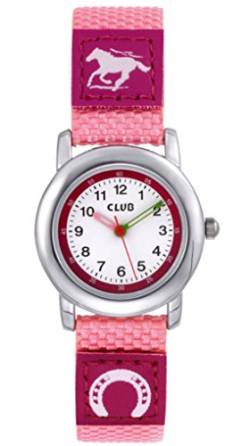 Club Mädchen-Armbanduhr Kinder Uhr Analog Quarz Pferd Rosa A56531-3S0A von Club