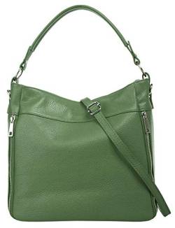 Cluty Handtasche Echt Leder grün Damen - 020843 von Cluty