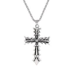 Clyhon Kreuzanhänger mit Halskette Kreuz Anhänger Halskette Einfache Kreuz Halskette Religiöses Gebet Anhänger Kreuz Anhänger von Clyhon