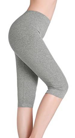 CnlanRow Damen Leggings Kurz Hose Unter Kleid Sport 3/4 Leggins - Ultra Dünn Elastisch von CnlanRow