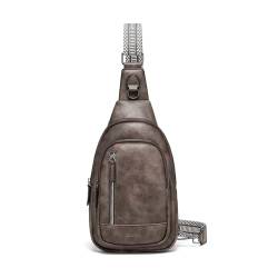 Cnolés Bauchtasche Damen, Sling Rucksack für Damen Umhängetasche Klein Crossbody Bag Kunstleder Frauen Sling Bag von Cnoles